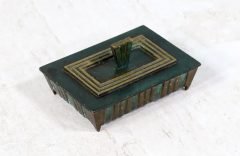 Mid Century Modern Verdigris Bronze Trinket Box - 2496427