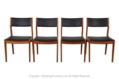 Mid Century Modern Vintage Teak Dining Chairs four - 3855579