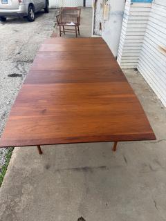 Mid Century Modern Walnut 97 Drop Leaf Dining Table - 4642041