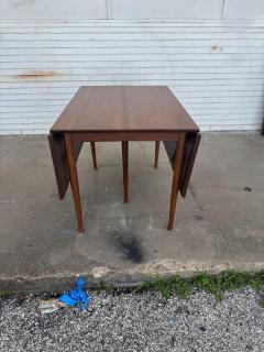 Mid Century Modern Walnut 97 Drop Leaf Dining Table - 4642042