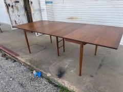 Mid Century Modern Walnut 97 Drop Leaf Dining Table - 4642055