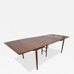 Mid Century Modern Walnut 97 Drop Leaf Dining Table - 4642579