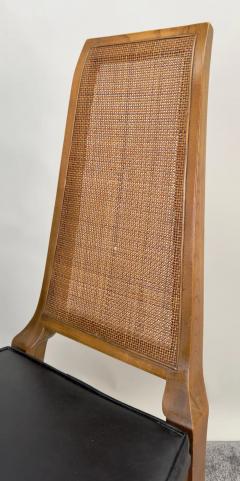 Mid Century Modern Walnut Cane Dining Chair by American of Martinsville 6 pcs - 3470081