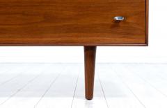 Mid Century Modern Walnut Dresser with Chrome Pulls by R Way Furniture - 2260262