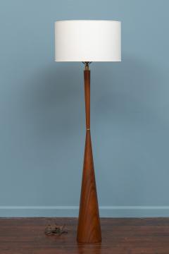 Mid Century Modern Walnut Floor Lamp - 4000776