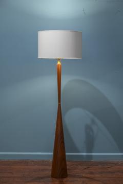 Mid Century Modern Walnut Floor Lamp - 4000781