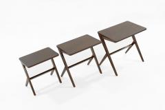 Mid Century Modern Walnut Nesting Tables - 1479306