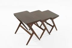 Mid Century Modern Walnut Nesting Tables - 1479310