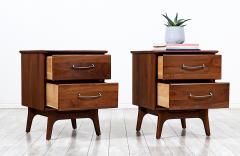 Mid Century Modern Walnut Night Stands by Ace Hi - 2885791