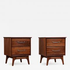 Mid Century Modern Walnut Night Stands by Ace Hi - 2890807