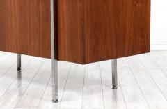 Mid Century Modern Walnut Steel Executive Desk - 2263998
