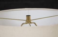 Mid Century Modern Walnut Table Lamps w Sculptural Metal Bases - 4098985
