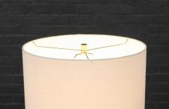 Mid Century Modern Walnut Table Lamps w Sculptural Metal Bases - 4098986