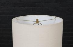 Mid Century Modern Walnut Table Lamps w Sculptural Metal Bases - 4098987
