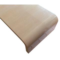 Mid Century Modern Waterfall Beige Lacquer Cocktail Coffee Table - 4342708
