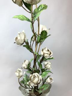 Mid Century Modern White Rose Floor Lamp - 2532212