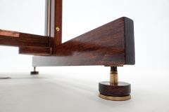 Mid Century Modern Wooden Desk with Floating Drawers - 2730863
