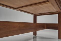 Mid Century Modern Writing Desk with Integrated Drawers Italy 1960s - 4686973