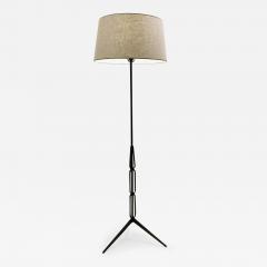 Mid Century Modern Wrought Iron Tripod Floor Lamp - 2740524