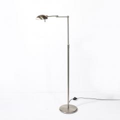Mid Century Modernist Adjustable Reading Lamp in Brushed Nickel - 4075280
