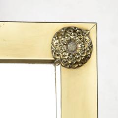 Mid Century Modernist Articulating Brass Full Length Cheval Mirror - 3352853