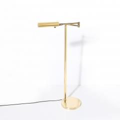 Mid Century Modernist Articulating Floor Lamp in Polished Brass - 4566414