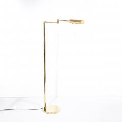 Mid Century Modernist Articulating Floor Lamp in Polished Brass - 4566416
