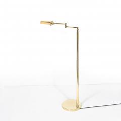 Mid Century Modernist Articulating Floor Lamp in Polished Brass - 4566452