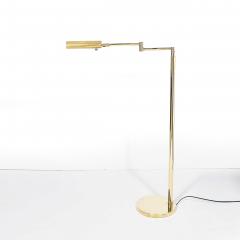 Mid Century Modernist Articulating Floor Lamp in Polished Brass - 4566462