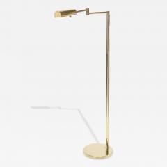 Mid Century Modernist Articulating Floor Lamp in Polished Brass - 4567877