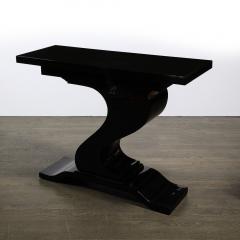 Mid Century Modernist Asymmetrical Sculptural Console Table W Tiered Base - 3703630