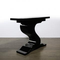 Mid Century Modernist Asymmetrical Sculptural Console Table W Tiered Base - 3703660