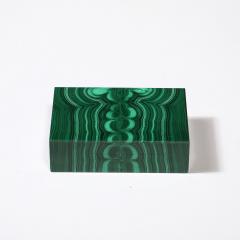 Mid Century Modernist Book Matched Malachite Box - 3703442