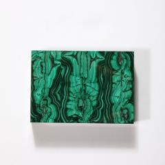 Mid Century Modernist Book Matched Malachite Box - 3703499