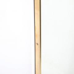 Mid Century Modernist Brass Wrapped Mirror w Curvilinear Tapered Form - 4438490