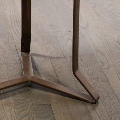Mid Century Modernist Bronze Smoked Glass Cocktail Occasional Table - 3352584