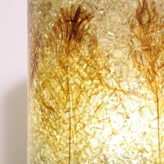 Mid Century Modernist Ceramic Table Lamp in Red Iron Oxide with Resin Shade - 3040403