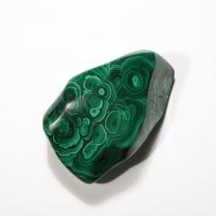 Mid Century Modernist Elongated Malachite Bowl Ashtray - 3703462