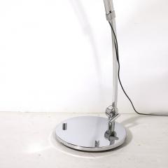 Mid Century Modernist Extendable Arching Floor Lamp in Polished Chrome - 3523917