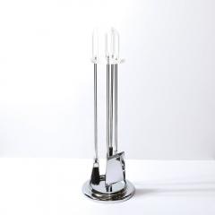 Mid Century Modernist Fire Tool Set in Lucite and Chrome - 3801667