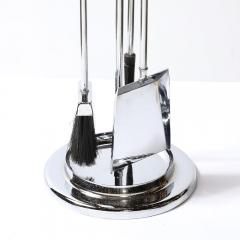 Mid Century Modernist Fire Tool Set in Lucite and Chrome - 3801674