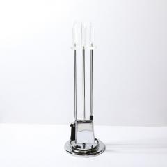 Mid Century Modernist Fire Tool Set in Lucite and Chrome - 3801708