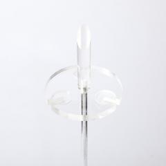 Mid Century Modernist Fire Tool Set in Lucite and Chrome - 3801721