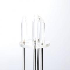 Mid Century Modernist Fire Tool Set in Lucite and Chrome - 3801728
