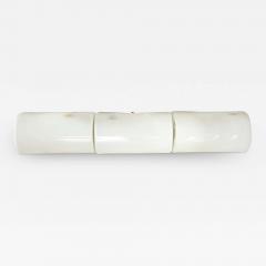 Mid Century Modernist Hand Blown Milk Glass Vanity Light - 3527426