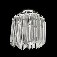 Mid Century Modernist Hand Blown Murano Glass Hexagonal Quadretti Chandelier - 3703187