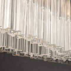 Mid Century Modernist Hand Blown Murano Glass Ovoid Shaped Treidre Chandelier - 3752256