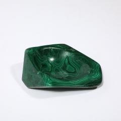 Mid Century Modernist Malachite Bowl Ashtray - 3703437