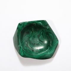 Mid Century Modernist Malachite Bowl Ashtray - 3703447