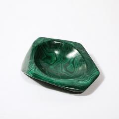 Mid Century Modernist Malachite Bowl Ashtray - 3703531